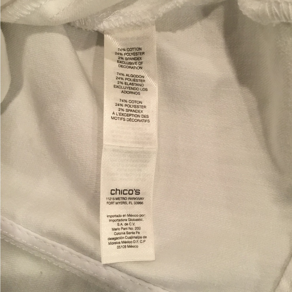 Chico's White Denim Vest with Sequin Accents - Picture 11 of 11
